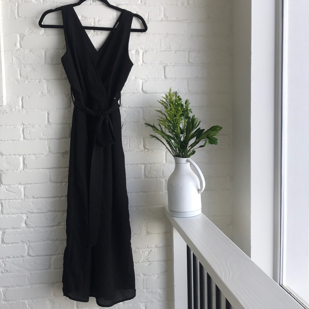 SOLD Sienna jumpsuit long black tie NEW summer evening - Picture 4 of 8